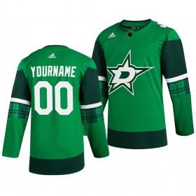Dallas Stars Custom Adidas 2019-2020 St. Patrick's Day Trikot Authentic - Herren